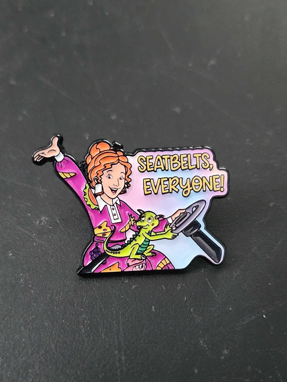 Scholastic's The Magic School Bus Ms. Frizzle Inspired Enamel Pin